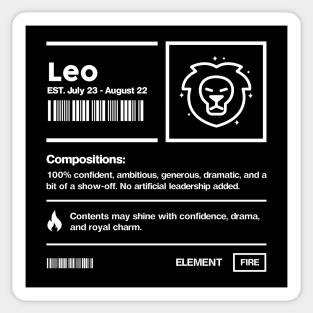 Leo Sticker